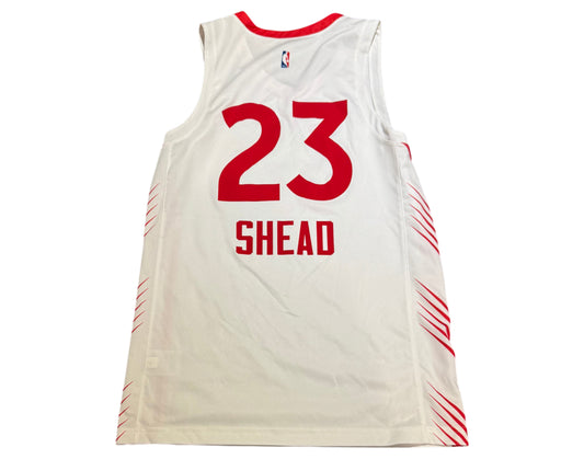 Jamal Shead Game-Used 2024-25 Toronto Raptors Summer League White Jersey