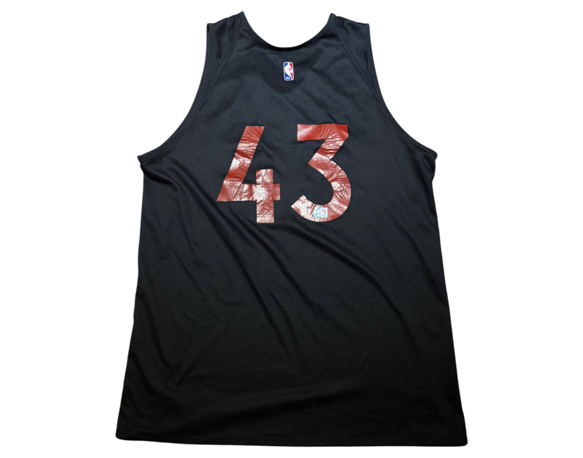 Pascal Siakam Practice-Used Toronto Raptors OVO Black/White Reversible Jersey