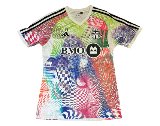 Tyrese Spicer Player-Worn 2025 Toronto FC Adidas Pride Jersey
