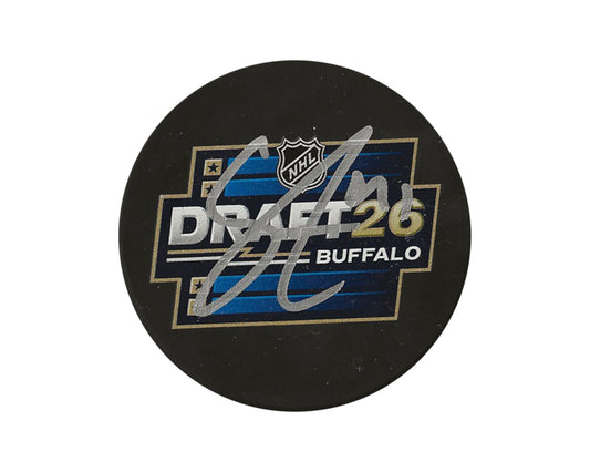Ivar Stenberg Autographed 2026 NHL Draft Puck