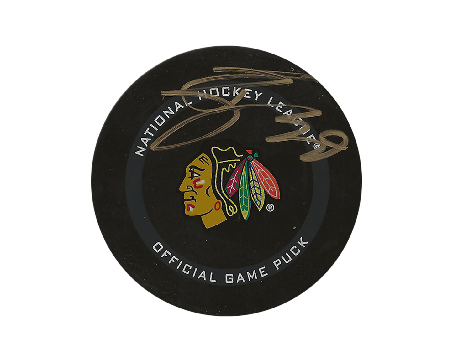 Tyler Bertuzzi Autographed Chicago Blackhawks Official Game Puck