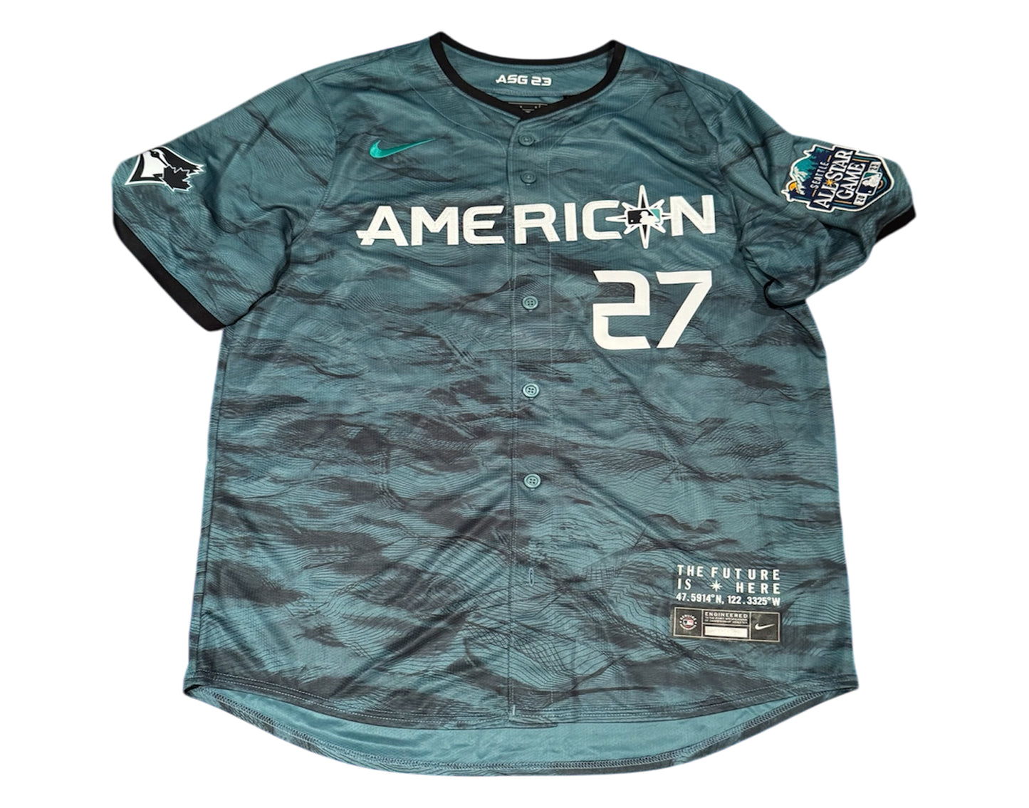 Vladimir Guerrero Jr. Autographed 2023 All-Star Game AL Replica Nike Jersey Inscribed