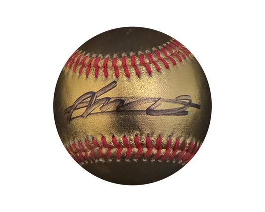 Vladimir Guerrero Jr. Autographed Gold Rawlings Official Major League Baseball