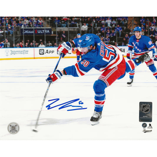 Will Cuylle Autographed New York Rangers Wrist Shot 8x10 Photo