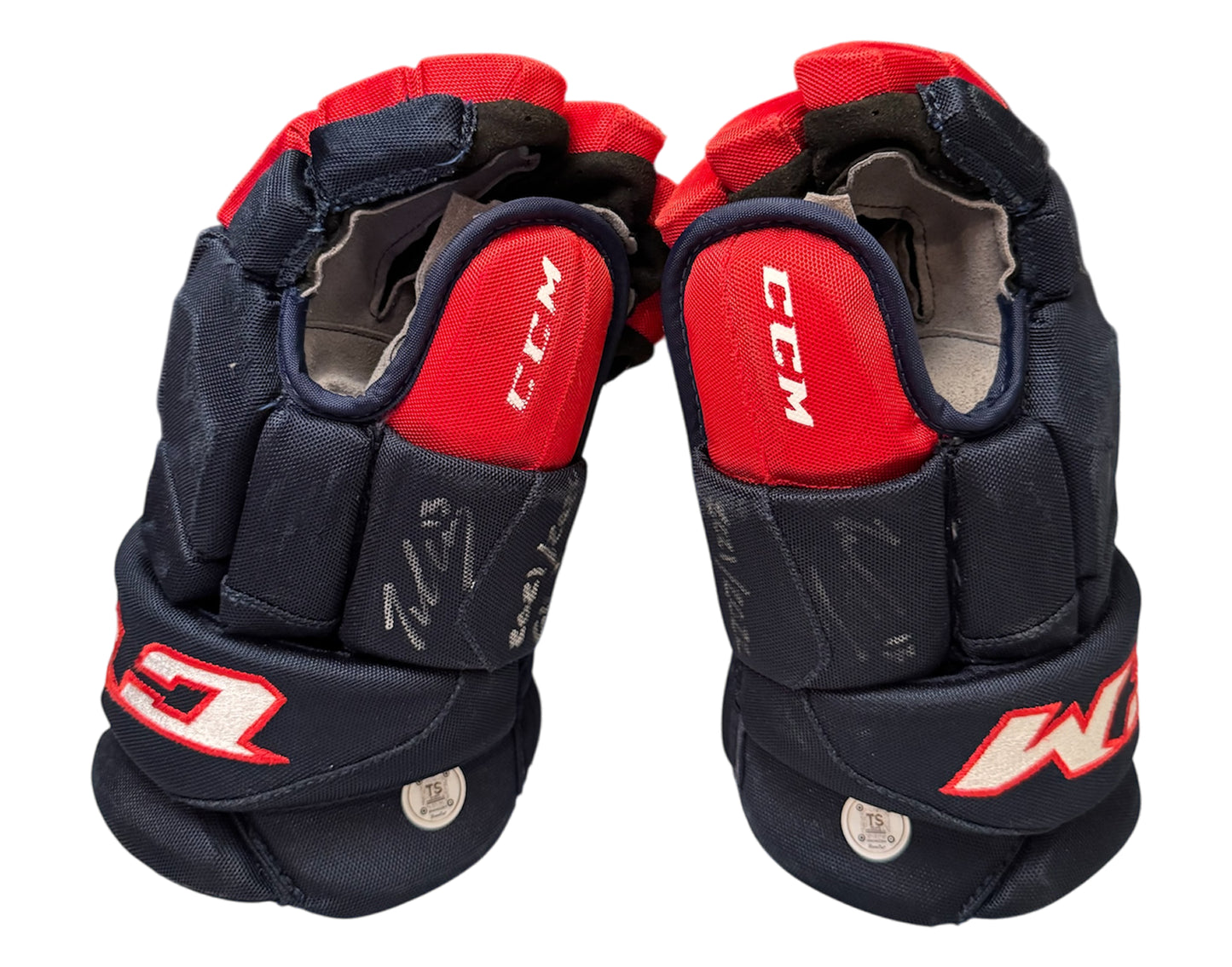 Will Cuylle Autographed Windsor Spitfires 2021-22 Game-Used Gloves Inscribed