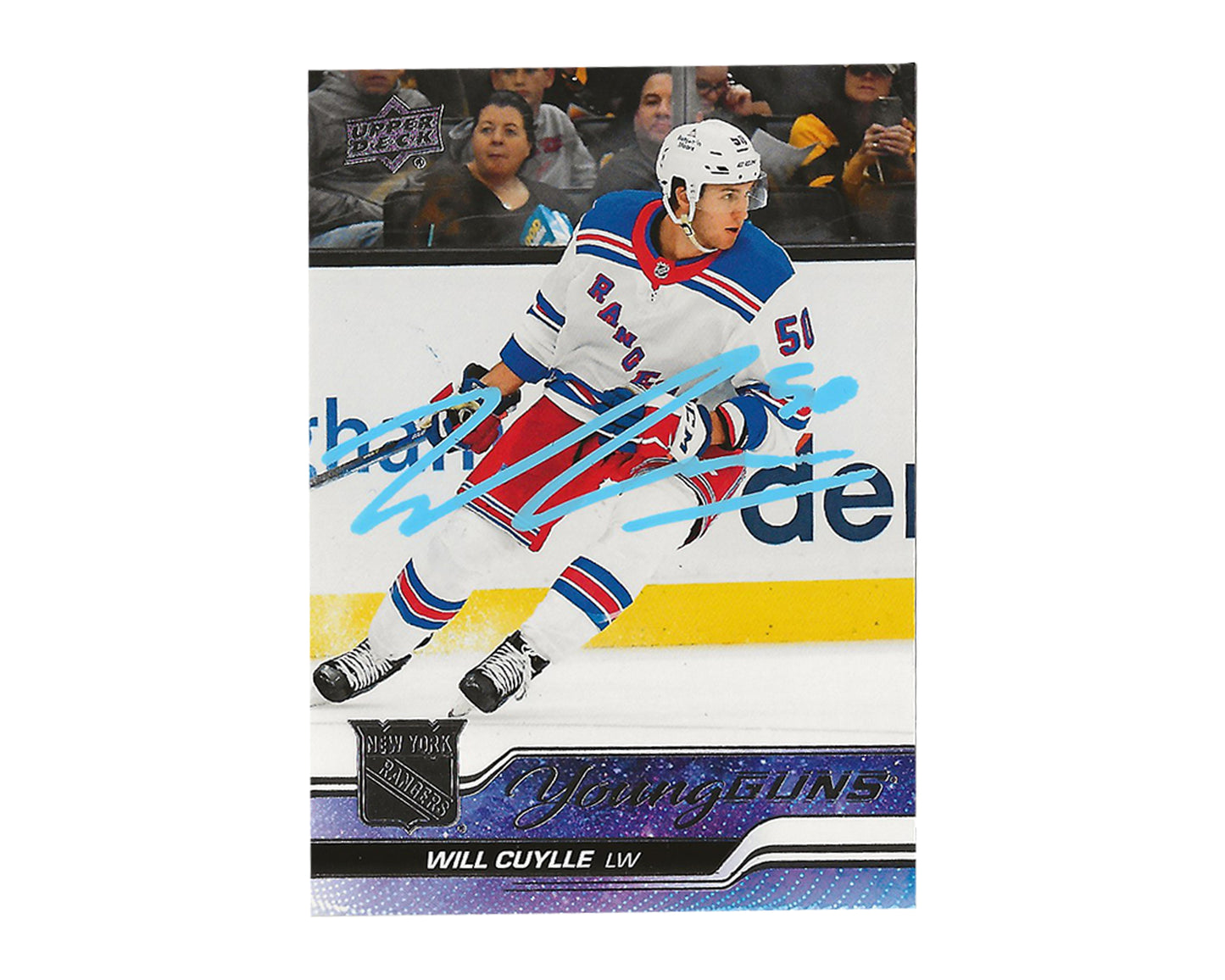 Will Cuylle Autographed 2023-24 Upper Deck Series 1 Young Guns #213 Hockey Card