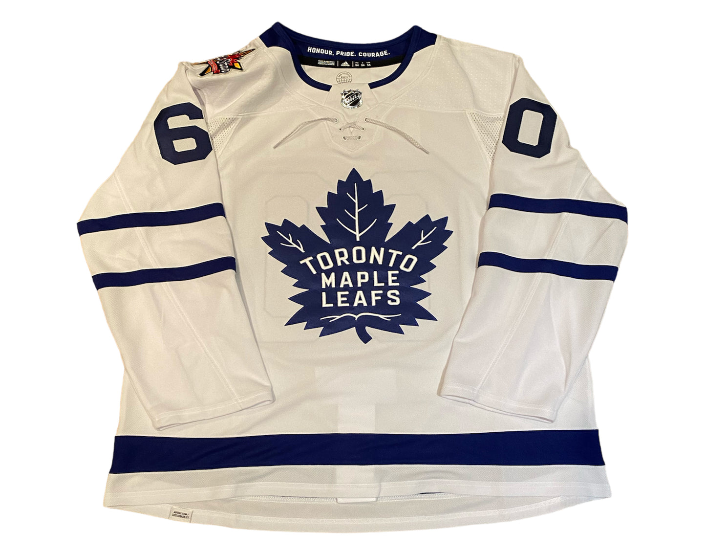 Joseph Woll Autographed Toronto Maple Leafs Away White Adidas Jersey w/ 2024 ASG Patch