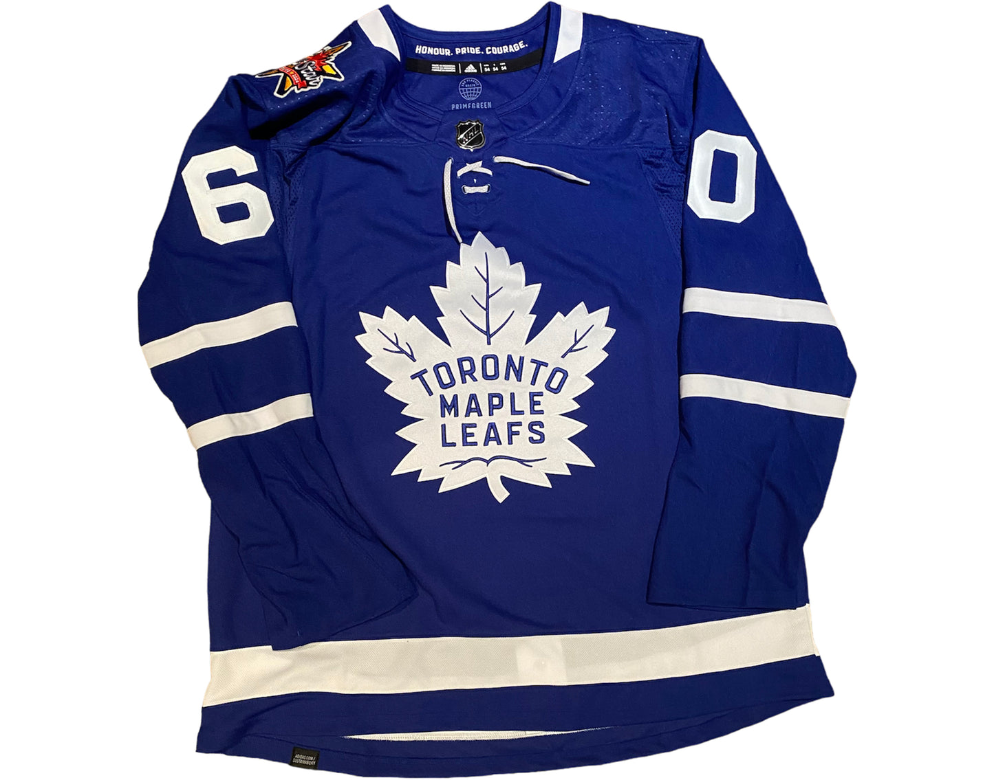 Joseph Woll Autographed Toronto Maple Leafs Home Blue Adidas Jersey w/ 2024 ASG Patch