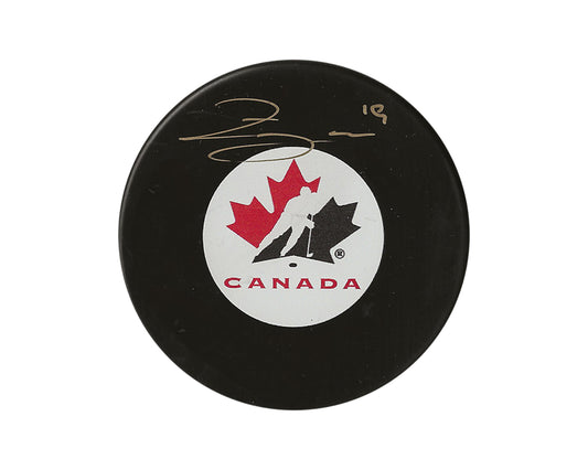 Zayne Parekh Autographed Team Canada Autograph Model Puck