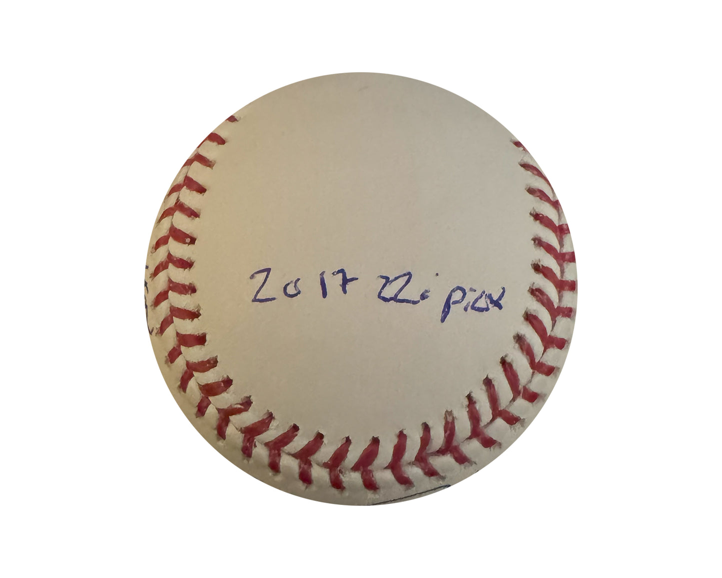 Zach Pop Autographed Rawlings Official Major League Baseball Multi-Inscribed