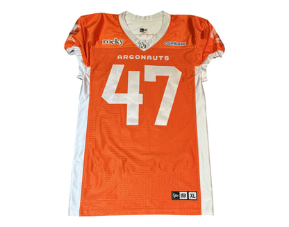 Adam Guillemette Autographed & Player-Worn Toronto Argonauts Orange Jersey