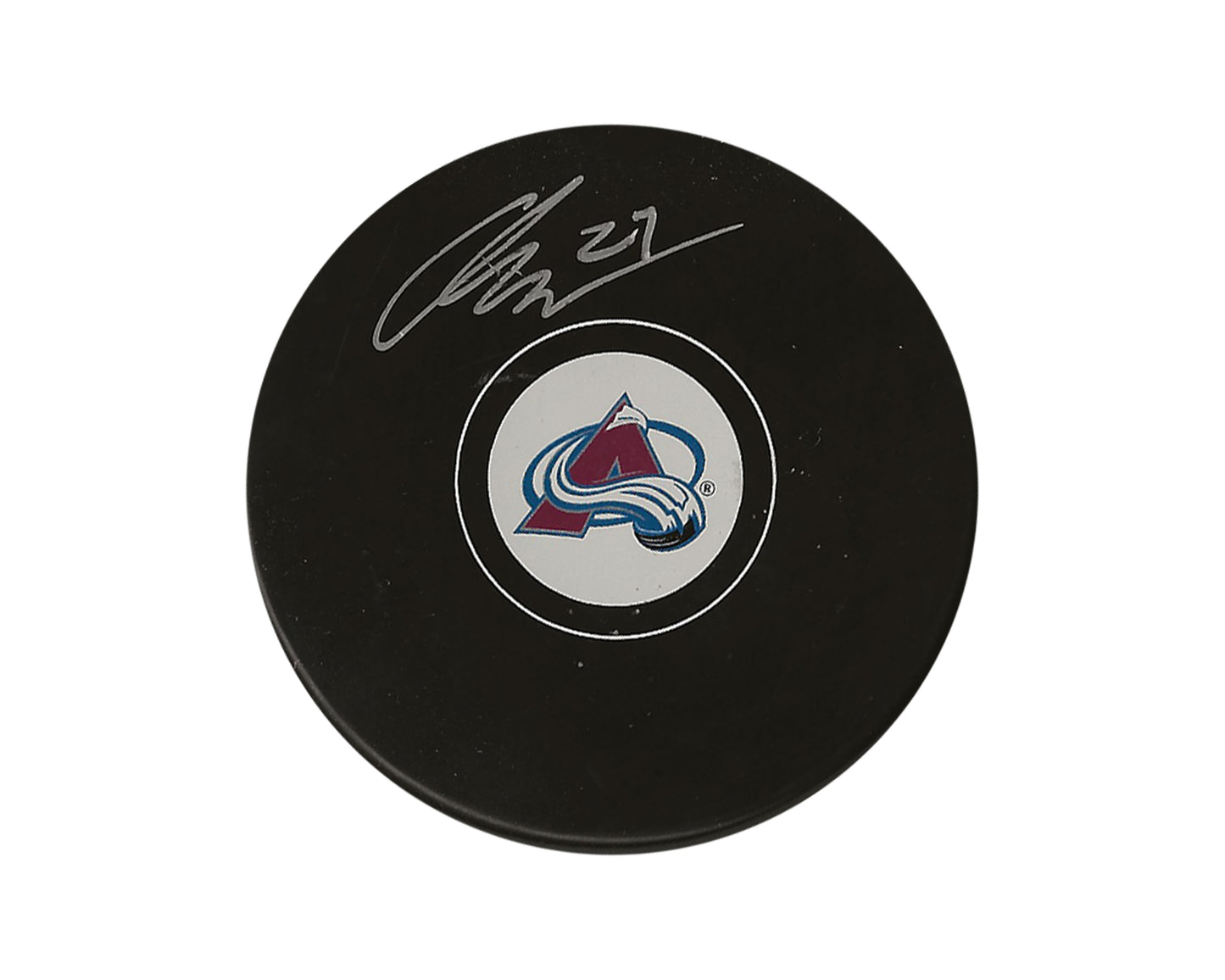 Oskar Olausson Autographed Colorado Avalanche Autograph Model Puck