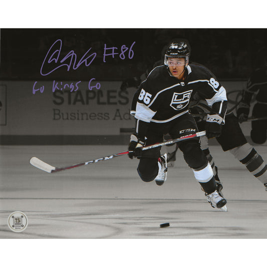 Akil Thomas Autographed Los Angeles Kings Spotlight 8x10 Photo Inscribed "Go Kings Go"