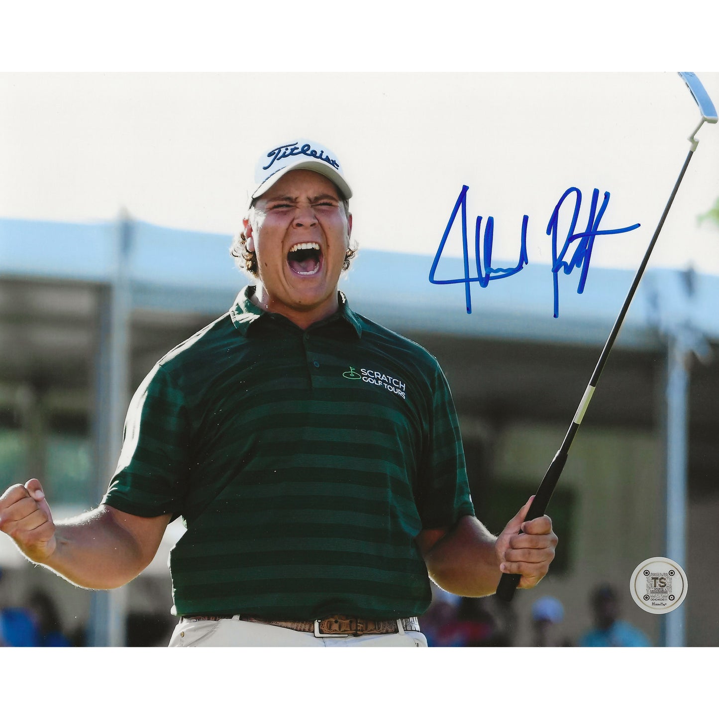 Aldrich Potgieter Autographed 2025 Rocket Classic Play-off Birdie Win 8x10 Photo