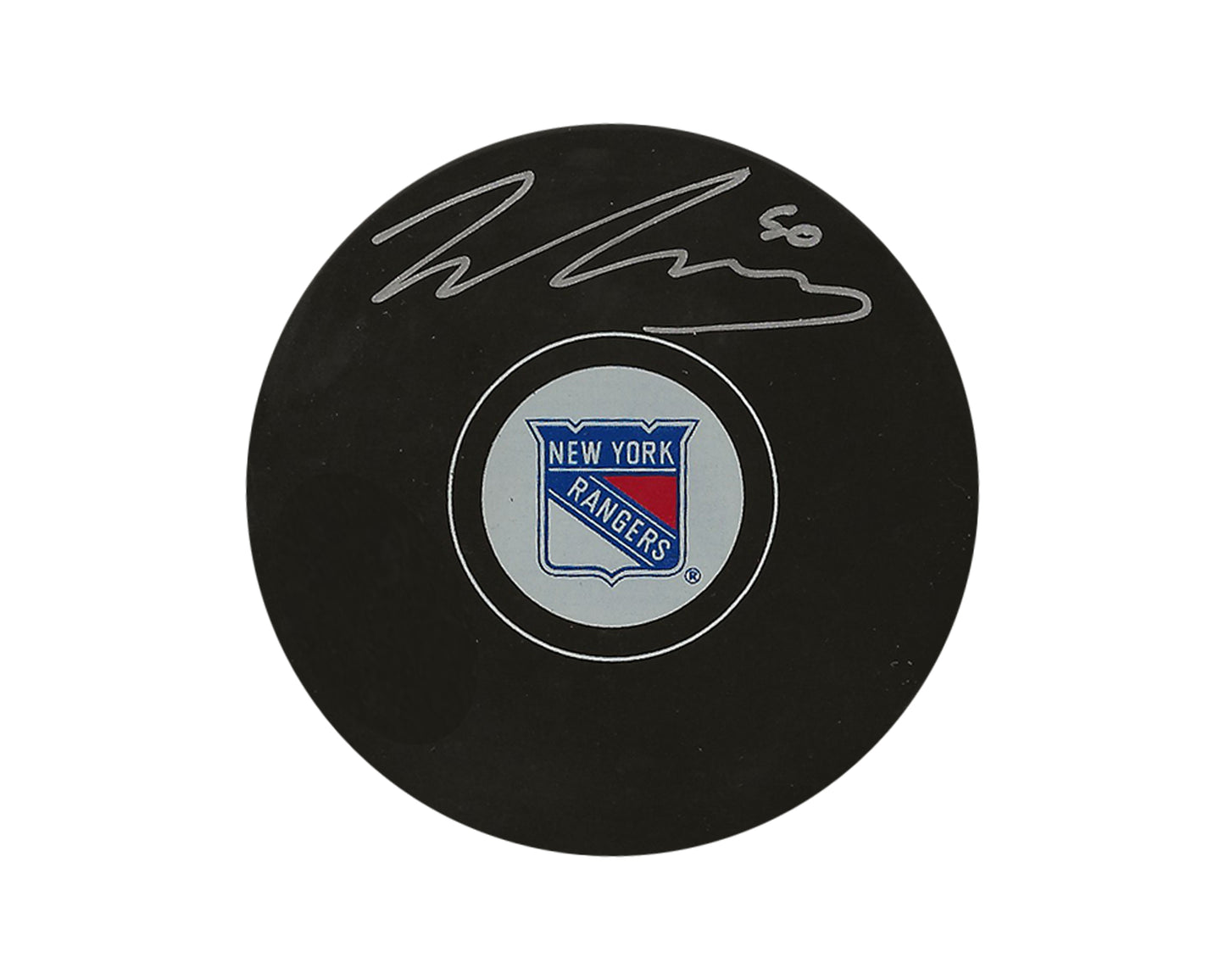 Will Cuylle Autographed New York Rangers Autograph Model Puck