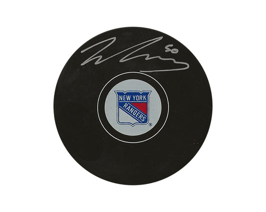 Will Cuylle Autographed New York Rangers Autograph Model Puck