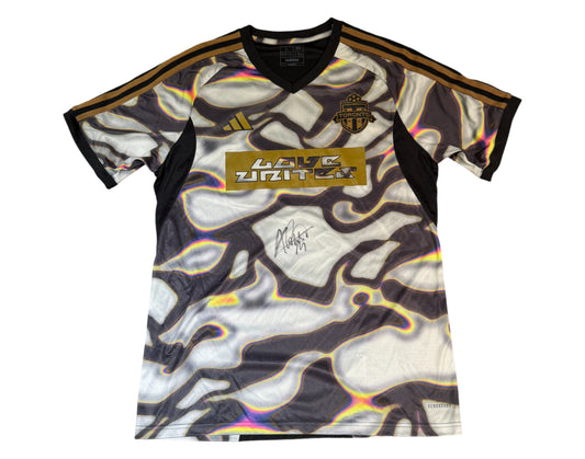 Alonso Coello Autographed & Player-Worn 2024 Toronto FC Adidas Pride Jersey