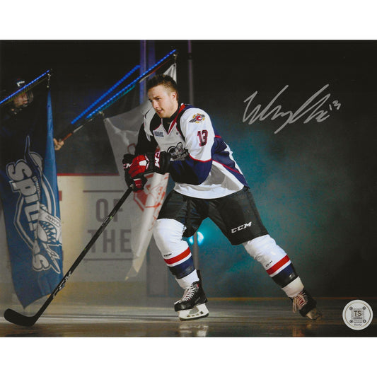Will Cuylle Autographed Windsor Spitfires Entrance 8x10 Photo