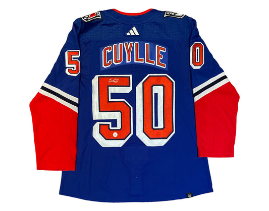Will Cuylle Autographed New York Rangers Reverse Retro 2.0 Adidas Jersey