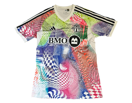 Derrick Etienne Jr. Autographed & Player-Worn 2025 Toronto FC Adidas Pride Jersey