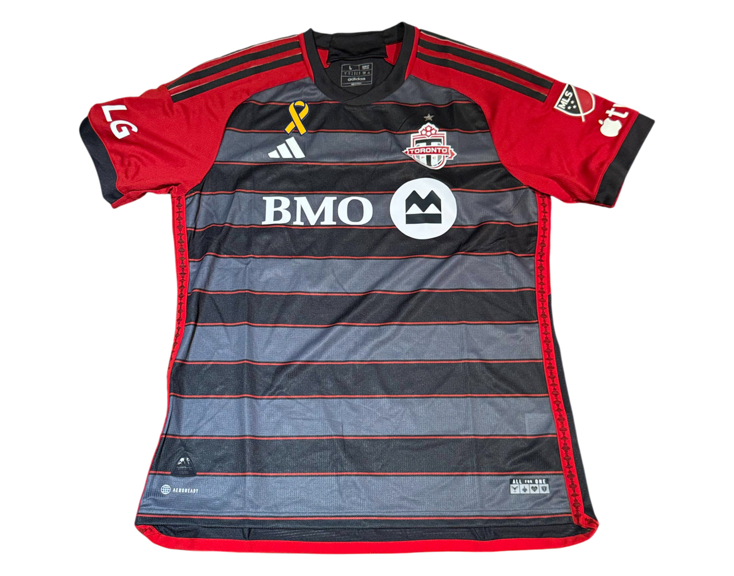 Deiby Flores Autographed & Game-Used Toronto FC Adidas Black Jersey