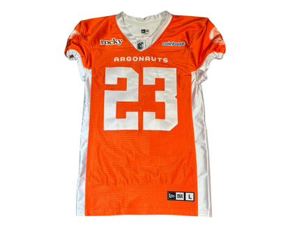 Benjie Franklin Autographed & Player-Worn Toronto Argonauts Orange Jersey