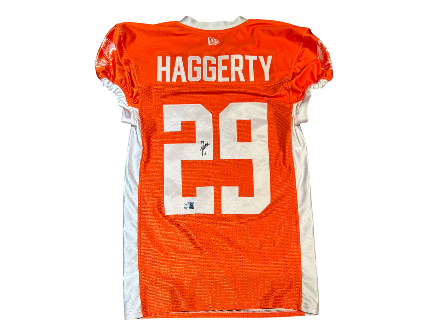 John Haggerty Autographed & Player-Worn Toronto Argonauts Orange Jersey