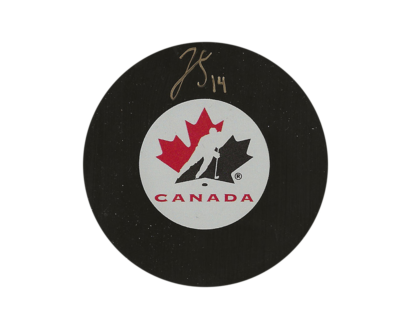 Jean-Luc Foudy Autographed Team Canada Autograph Model Puck