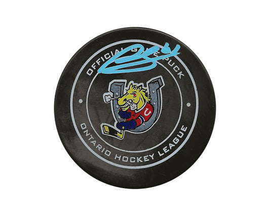 Ryan Suzuki Autographed Barrie Colts Official Game Puck