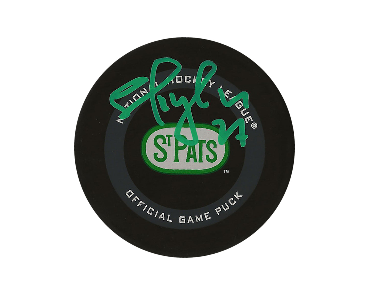 Shayne Corson Autographed Toronto Maple Leafs St. Pats Official Game Puck