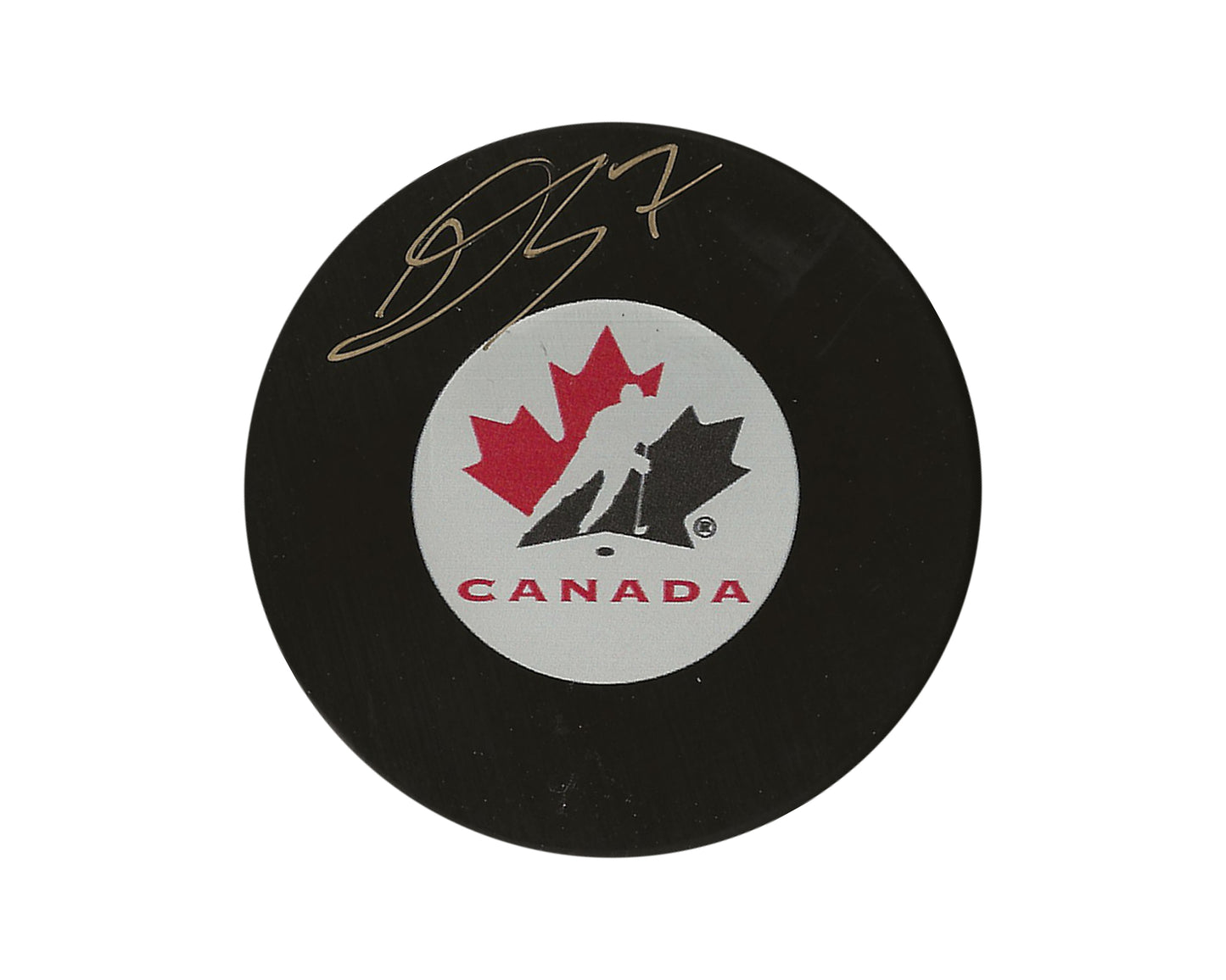 Donovan Sebrango Autographed Team Canada Autograph Model Puck