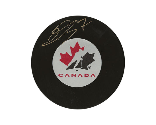 Donovan Sebrango Autographed Team Canada Autograph Model Puck