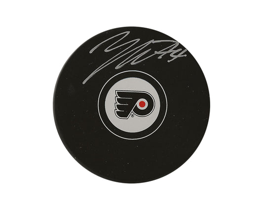 Zayde Wisdom Autographed Philadelphia Flyers Autograph Model Puck