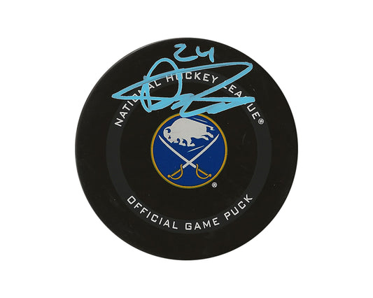 Dylan Cozens Autographed Buffalo Sabres Official Game Puck