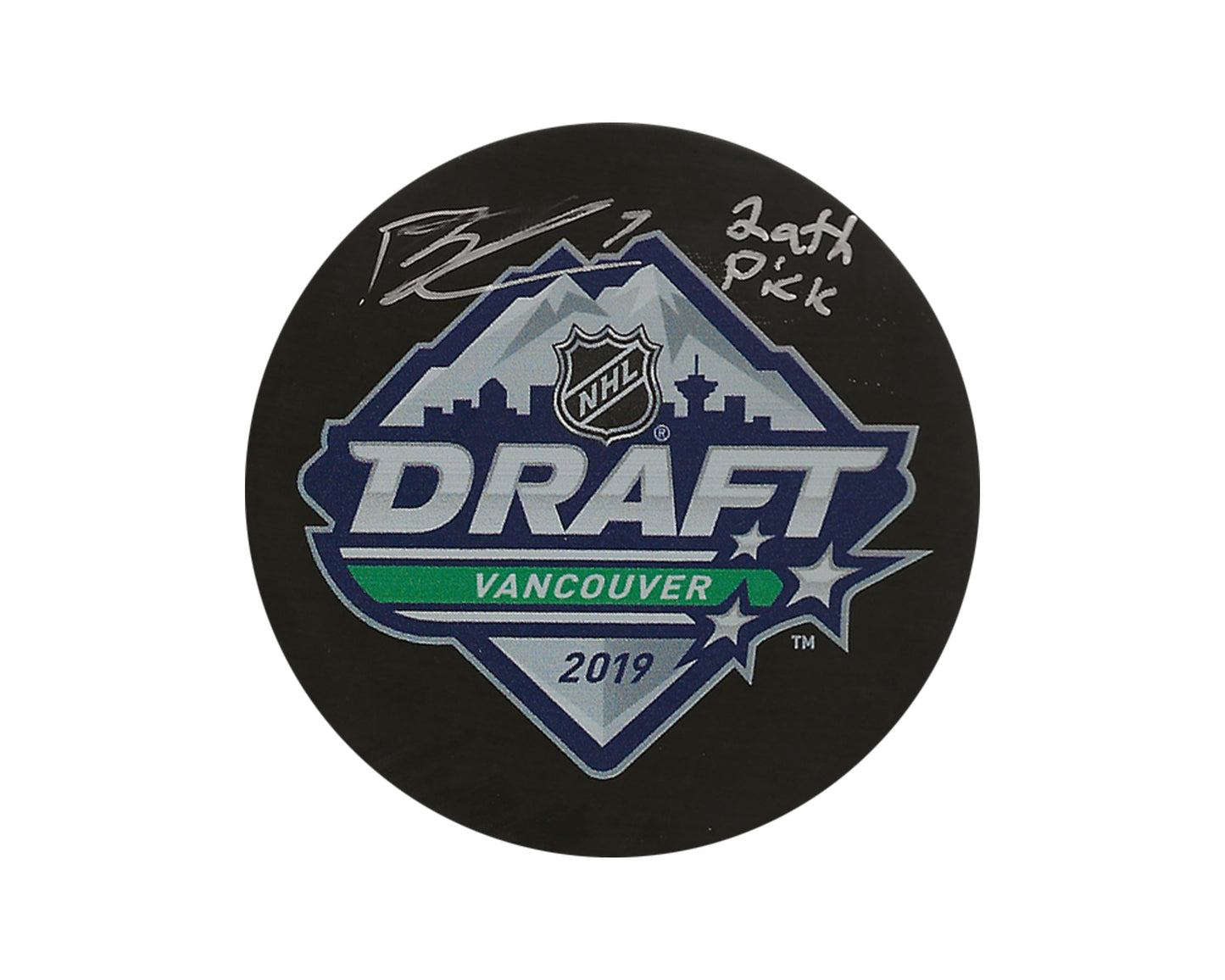 Brayden Tracey Autographed 2019 NHL Draft Puck Inscribed "29th Pick"