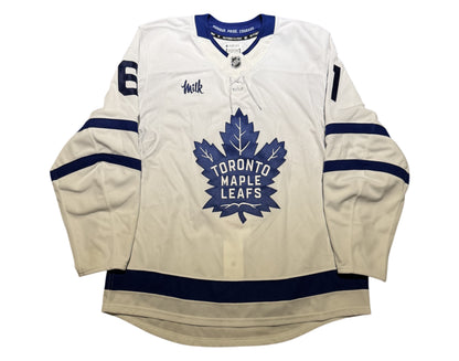 Jacob Quillan Autographed Toronto Maple Leafs Team-Issued Jersey