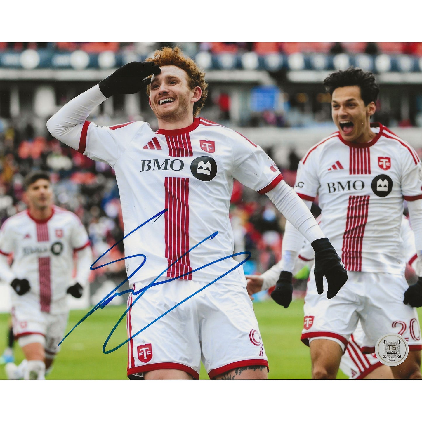 Josh Sargent Autographed Toronto FC Goal Celebration Salute 8x10 Photo
