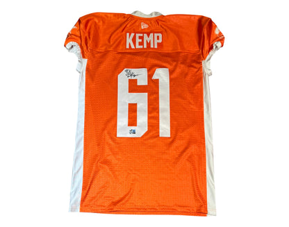 Brandon Kemp Autographed & Player-Worn Toronto Argonauts Orange Jersey