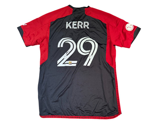 Deandre Kerr Autographed & Game-Used Toronto FC Adidas Black Jersey