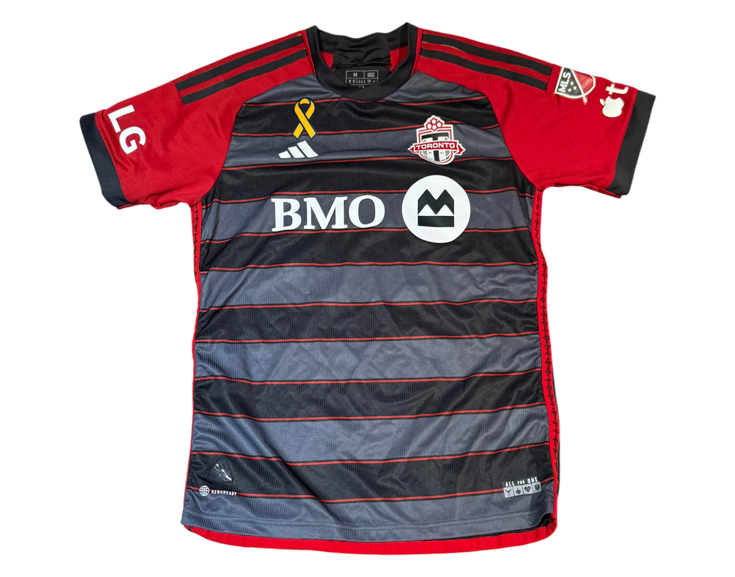 Kobe Franklin Autographed & Game-Used Toronto FC Adidas Black Jersey