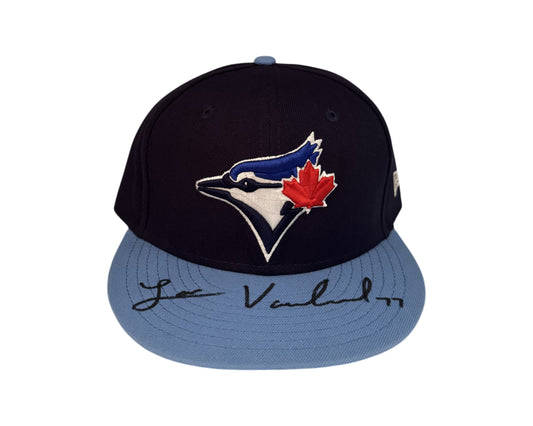 Louis Varland Autographed Toronto Blue Jays Navy New Era Fitted Hat