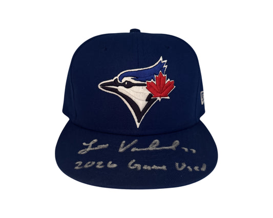 Louis Varland Autographed Game-Used Toronto Blue Jays Hat Ins. "2026 Game Used"