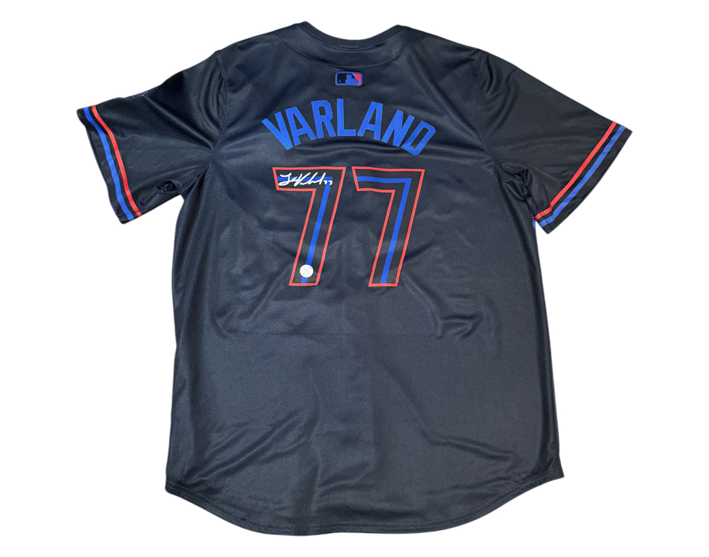 Louis Varland Autographed Toronto Blue Jays City Connect Replica Nike Jersey