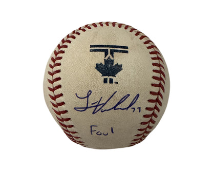Louis Varland Autographed Game-Used City Connect Rawlings Official Major League Baseball Inscribed "Foul"