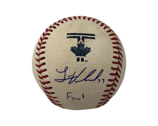 Louis Varland Autographed Game-Used City Connect Rawlings Official Major League Baseball Inscribed "Foul"