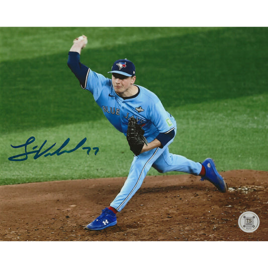 Louis Varland Autographed Toronto Blue Jays World Series 8x10 Photo