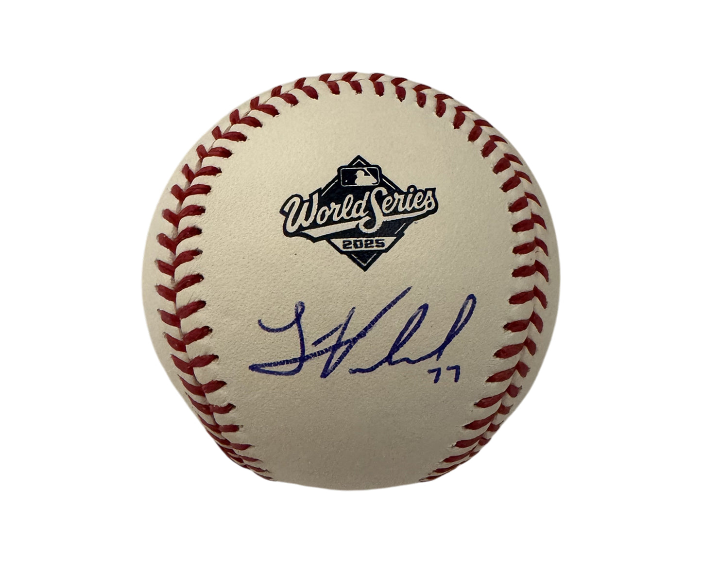 Louis Varland Autographed 2025 World Series Rawlings Official Major League Baseball