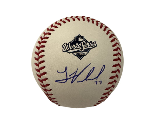 Louis Varland Autographed 2025 World Series Rawlings Official Major League Baseball