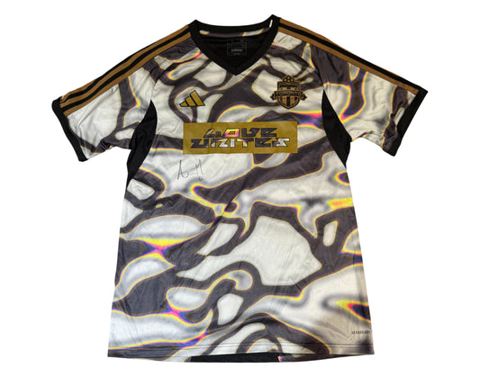 Aime Mabika Autographed & Player-Worn 2024 Toronto FC Adidas Pride Jersey