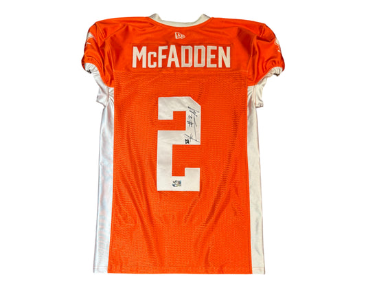 Tarvarus McFadden Autographed & Player-Worn Toronto Argonauts Orange Jersey